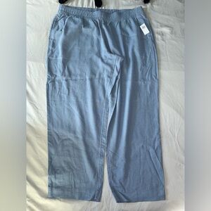 Women’s Linen Blue Pants